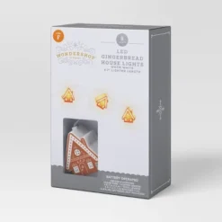 8ct LED Battery Operated Christmas Gingerbread Houses Novelty String Lights Warm White With Clear Wire - Wondershop™ 7 8ct LED Battery Operated Christmas Gingerbread Houses Novelty String Lights Warm White With Clear Wire - Wondershop™ -Wondershop GUEST b8f016d4 da4a 4f9f 8c8e 7e6fdc495fc0