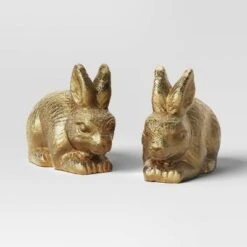 8pk Christmas Poly Figural Decor Set Birds/Bunny/Trees Gold - Wondershop™ -Wondershop GUEST bed5bd45 0187 4e88 a81c 5f56af31d2ce