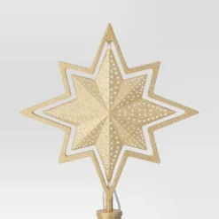 Christmas Lit Auto Rotating Star 8 Point Gold Tree Topper - Wondershop™ 5 Christmas Lit Auto Rotating Star 8 Point Gold Tree Topper - Wondershop™ -Wondershop GUEST bfd87db7 5b2e 4192 9a46 fce35949323a
