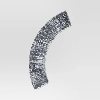 Christmas Mirrored Metallic Fringe Fabric Tree Collar Silver - Wondershop™ 4 Christmas Mirrored Metallic Fringe Fabric Tree Collar Silver - Wondershop™ - Image 4