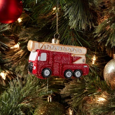 Fire Truck Christmas Tree Ornament Red - Wondershop™ 1 Fire Truck Christmas Tree Ornament Red - Wondershop™