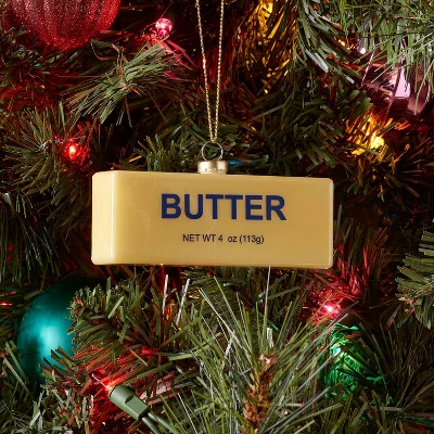 Glass Butter Christmas Tree Ornament - Wondershop™: Novelty Kitchen Decor, Indoor Use 1 Glass Butter Christmas Tree Ornament - Wondershop™: Novelty Kitchen Decor, Indoor Use