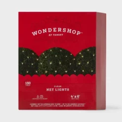 150ct 4'x6' Incandescent Mini Christmas Net Lights With Green Wire - Wondershop™ -Wondershop GUEST d779278f 4899 456b 9750 55fd538be613