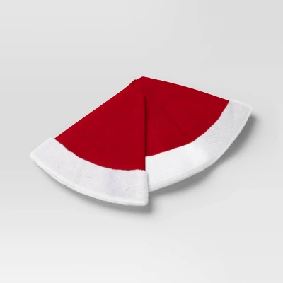 Christmas Plush With Fur Trim Tree Skirt Red And White - Wondershop™ 2 Christmas Plush With Fur Trim Tree Skirt Red And White - Wondershop™ - Image 2