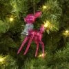 Christmas Plastic Deer Ornament Hot Pink - Wondershop™