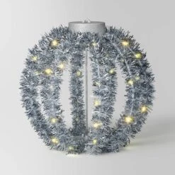 LED Christmas Hanging Tinsel Sphere With Warm White Lights - Wondershop™ 7 LED Christmas Hanging Tinsel Sphere With Warm White Lights - Wondershop™ -Wondershop GUEST e45860c3 db09 4cf3 94f8 3b4ffdc2abd0