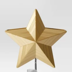 10" 4 Lit-Led Gold Star Projects Peace/Joy And Stars/Dots Christmas Tree Topper - Wondershop™ -Wondershop GUEST e6c97995 ff4e 4494 ba62 9866046607b6