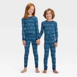 Kids' Hanukkah Ribbed Long Sleeve Shirt And Pants Holiday Matching Family Pajama Set - Wondershop™ Blue 9 Kids' Hanukkah Ribbed Long Sleeve Shirt And Pants Holiday Matching Family Pajama Set - Wondershop™ Blue -Wondershop GUEST eae40943 7436 413d bf46 78dcdeb76019