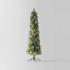 Pre-lit Slim Virginia Pine Artificial Christmas Tree Dual Color LED Lights - Wondershop™ 10 Pre-lit Slim Virginia Pine Artificial Christmas Tree Dual Color LED Lights - Wondershop™ -Wondershop GUEST ec9fb742 367f 44e3 9783 75c43ca32d06