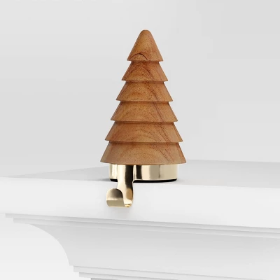 Christmas Wood Tree Stocking Holder - Wondershop™ 2 Christmas Wood Tree Stocking Holder - Wondershop™ - Image 2