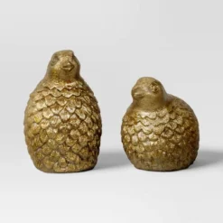 8pk Christmas Poly Figural Decor Set Birds/Bunny/Trees Gold - Wondershop™ -Wondershop GUEST f2b4a271 cdeb 491e 9b15 47e6e20c9b0c