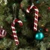 2ct Candy Cane Christmas Tree Ornament Set Red/White - Wondershop™