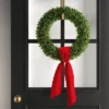 20" Christmas Box Wood/Velvet Bow Wreath - Wondershop™