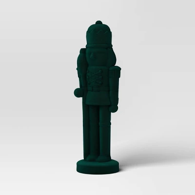 28" Christmas Flocked Nutcracker - Wondershop™ 3 28" Christmas Flocked Nutcracker - Wondershop™ - Image 3