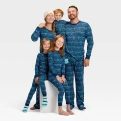 Kids' Hanukkah Ribbed Long Sleeve Shirt And Pants Holiday Matching Family Pajama Set - Wondershop™ Blue 8 Kids' Hanukkah Ribbed Long Sleeve Shirt And Pants Holiday Matching Family Pajama Set - Wondershop™ Blue -Wondershop GUEST f7e67a46 fc58 4c62 9919 e82cb070c11c 3