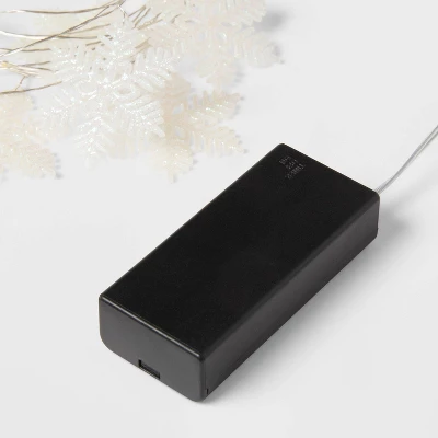 30ct LED Dewdrop With Glittered Snowflakes Christmas Indoor Novelty String Lights Warm White With Silver Wire - Wondershop™ 3 30ct LED Dewdrop With Glittered Snowflakes Christmas Indoor Novelty String Lights Warm White With Silver Wire - Wondershop™ - Image 3